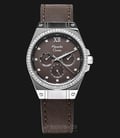 Alexandre Christie AC 2662 BF LSSGR Ladies Brown Dial Leather Strap-0
