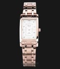 Alexandre Christie AC 2666 LH BRGSL Ladies White Pattern Dial Rose Gold Stainless Steel Strap-0