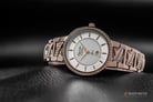 Alexandre Christie Passion AC 2680 LD BCGSL Ladies White Dial Bronze Stainless Steel Strap-3
