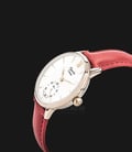 Alexandre Christie AC 2682 LS LCGSL Ladies White Dial Red Leather Strap-1