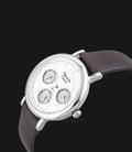 Alexandre Christie AC 2683 LF LSSMS Ladies Silver Dial Brown Leather Strap-1
