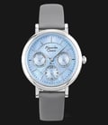 Alexandre Christie AC 2683 LF LSSMU Ladies Mother of Pearl Dial Gray Leather Strap-0