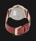 Alexandre Christie AC 2687 LH LCGCN Ladies Beige Dial Red-Brown Leather Strap-2