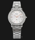 Alexandre Christie AC 2688 LD BSSSL Ladies White Pattern Dial Stainless Steel-0
