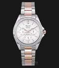 Alexandre Christie AC 2694 BF BTRSL Ladies Silver Dial Dual Tone Stainless Steel Strap-0