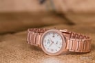 Alexandre Christie Passion AC 2698 LD BRGMS Ladies White Dial Rose Gold Stainless Steel Strap-3