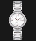 Alexandre Christie Passion AC 2698 LD BSSMS Ladies White Dial Stainless Steel Strap-0