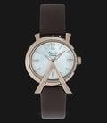 Alexandre Christie AC 2703 LH LCGMS Ladies Mother of Pearl Dial Brown Leather Strap-0