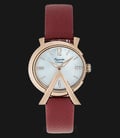 Alexandre Christie AC 2703 LH LRGMSRE Ladies Mother of Pearl Dial Red Leather Strap-0