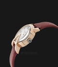 Alexandre Christie AC 2703 LH LRGMSRE Ladies Mother of Pearl Dial Red Leather Strap-1