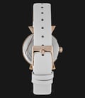 Alexandre Christie AC 2703 LH LRGMSSL Ladies Mother of Pearl Dial White Leather Strap-2