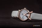 Alexandre Christie AC 2703 LH LRGMSSL Ladies Mother of Pearl Dial White Leather Strap-3