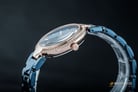 Alexandre Christie AC 2709 LS BURBU Passion Ladies Blue Pattern Dial Blue Stainless Steel Strap-4