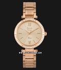 Alexandre Christie AC 2710 LH BRGRG Ladies Gold Dial Rose Gold Stainless Steel-0