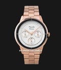 Alexandre Christie Classic AC 2714 BF BRGSL Ladies Silver Dial Rose Gold Stainless Steel Strap-0