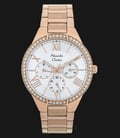 Alexandre Christie AC 2718 BF BRGSL Ladies White Dial Rose Gold Stainless Steel -0