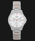 Alexandre Christie Multifunction AC 2719 BF BTRSL Ladies White Dial Dual Tone Stainless Steel -0