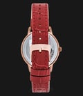 Alexandre Christie AC 2720 BF LRGMSRE Ladies Mother Of Pearl Dial Red Leather Strap-2