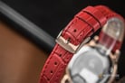 Alexandre Christie AC 2720 BF LRGMSRE Ladies Mother Of Pearl Dial Red Leather Strap-6