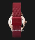 Alexandre Christie Passion AC 2723 LH BRDRE Ladies Red Rose Motif Dial Red Mesh Strap-2