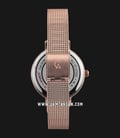Alexandre Christie AC 2728 LH BRGRE Ladies Red Motif Dial Rose Gold Stainless Steel Strap-2