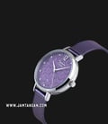 Alexandre Christie AC 2728 LH BTLPU Ladies Purple Motif Dial Purple Stainless Steel Strap-1