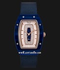 Alexandre Christie Passion AC 2729 LH BURRG Ladies Dual Tone Dial Blue Stainless Steel Mesh Strap-0