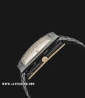 Alexandre Christie AC 2729 LH LGPIVBA Ladies Gold Dial Black Leather Strap -1
