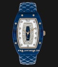 Alexandre Christie AC 2729 LH LGPSLBU Ladies White Dial Blue Leather Strap -0