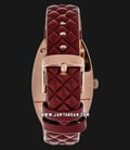 Alexandre Christie Passion AC 2729 LH LRGSLDR Ladies Dual Tone Dial Red Maroon Leather Strap -2