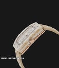 Alexandre Christie AC 2729 LH LRGSLGR Ladies White Dial Beige Leather Strap -1