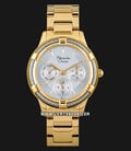 Alexandre Christie AC 2730 BF BGPSL Ladies Silver Dial Gold Stainless Steel Strap-0