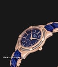 Alexandre Christie AC 2730 BF BRGBU Ladies Blue Dial Blue Ceramic & Rose Gold Stainless Steel-1