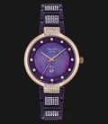 Alexandre Christie AC 2733 LD BRUPU Ladies Mother of Pearl Dial Purple Stainless Steel -0