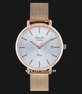 Alexandre Christie AC 2737 LD BRGSL SET Ladies Silver Dial Rose Gold Stainless Steel + Extra Strap-0