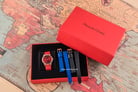 Alexandre Christie AC 2738 LD LRGRE SET Ladies Red Dial Red Leather Strap + Extra Strap-6
