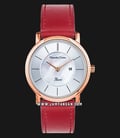 Alexandre Christie AC 2738 LD LRGSL SET Ladies Mother of Pearl Dial Red Leather Strap + Extra Strap-0
