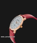 Alexandre Christie AC 2738 LD LRGSL SET Ladies Mother of Pearl Dial Red Leather Strap + Extra Strap-1