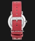 Alexandre Christie AC 2738 LD LSSSL SET Ladies Mother of Pearl Dial Red Leather Strap + Extra Strap-2