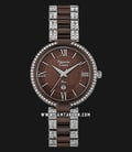 Alexandre Christie AC 2739 LD BTNBO Ladies Brown Pattern Dial Dual Tone Stainless Steel-0