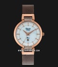Alexandre Christie AC 2740 LD BROSL Ladies Mother of Pearl Dial Brown Stainless Steel-0