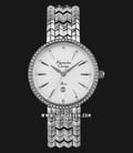 Alexandre Christie AC 2742 LD BSSSL Ladies White Pattern Dial Stainless Steel-0