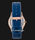 Alexandre Christie AC 2743 LD LRGSLBU Ladies White Pattern Dial Blue Leather Strap-2