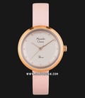 Alexandre Christie AC 2745 LH LRGPN Ladies Pink Dial Pink Leather Strap-0