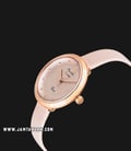 Alexandre Christie AC 2745 LH LRGPN Ladies Pink Dial Pink Leather Strap-1
