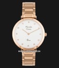 Alexandre Christie AC 2746 LH BRGSL Ladies Silver Dial Rose Gold Stainless Steel-0