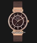 Alexandre Christie AC 2749 LD BROMO Ladies Brown Mother of Pearl Dial Brown Stainless Steel-0