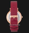 Alexandre Christie AC 2750 LD LRGRE Ladies Red Dial Red Leather Strap-2