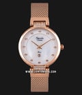 Alexandre Christie AC 2752 LD BRGSL Ladies White Mother of Pearl Dial Rose Gold Stainless Steel -0