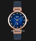 Alexandre Christie AC 2752 LD BURBU Ladies Blue Mother of Pearl Dial Blue Stainless Steel -0